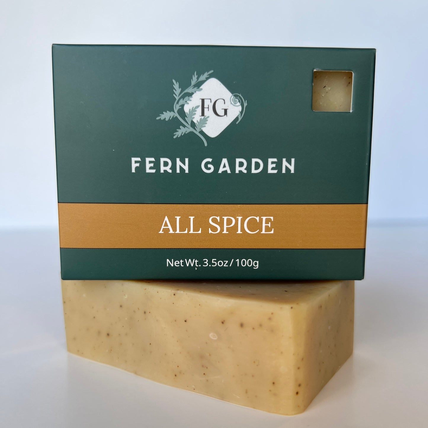 All Spice natural handmade bar soap with warm spicy aromatherapy scent