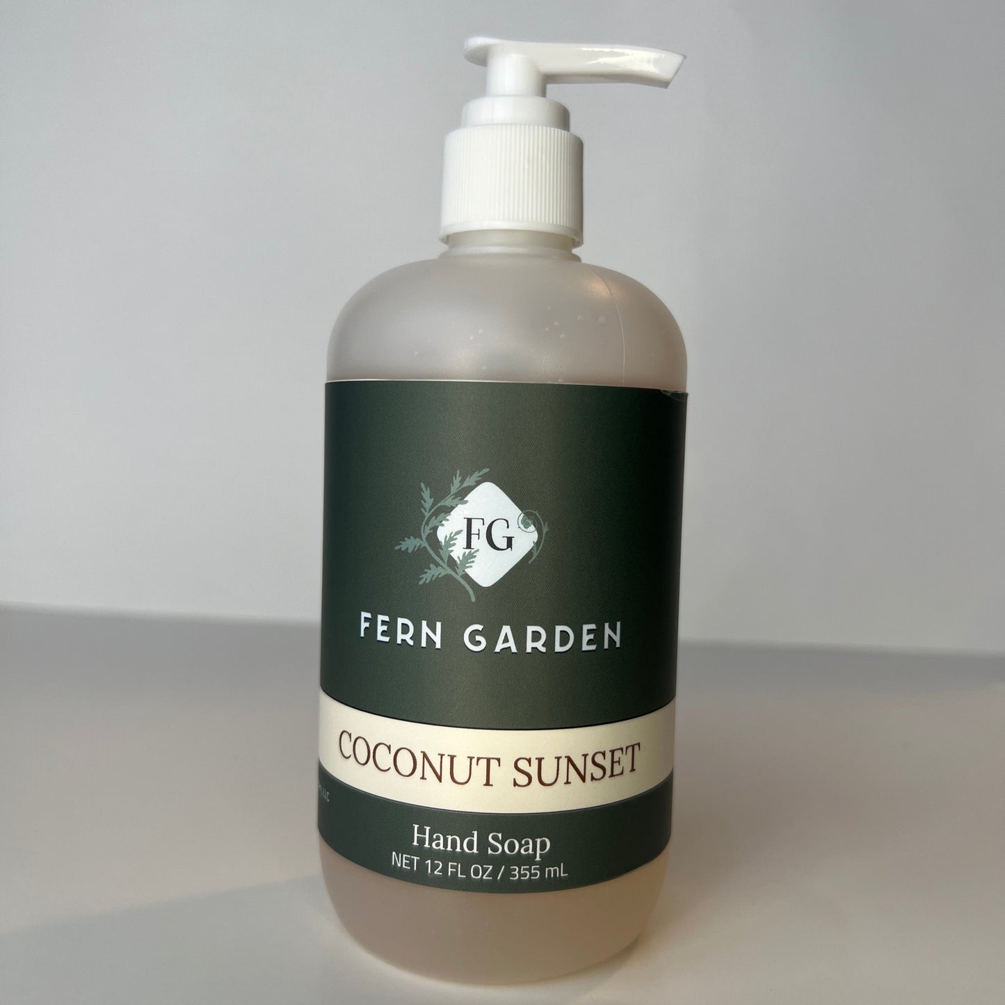 Coconut Sunset natural handmade hand soap with tropical mandarin and tiare scent