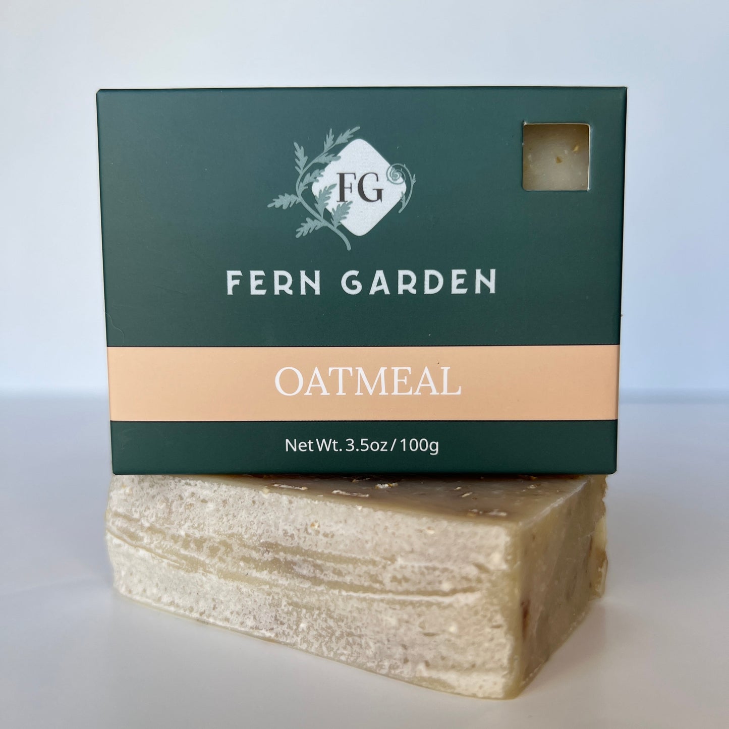 Oatmeal natural handmade bar soap with gentle exfoliating properties