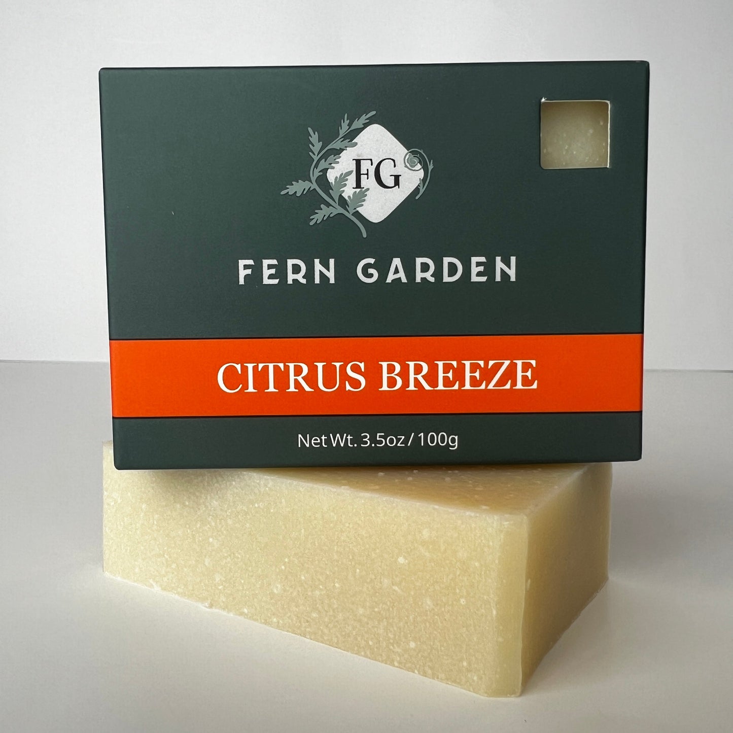 Citrus Breeze natural handmade bar soap with refreshing citrus aromatherapy scent