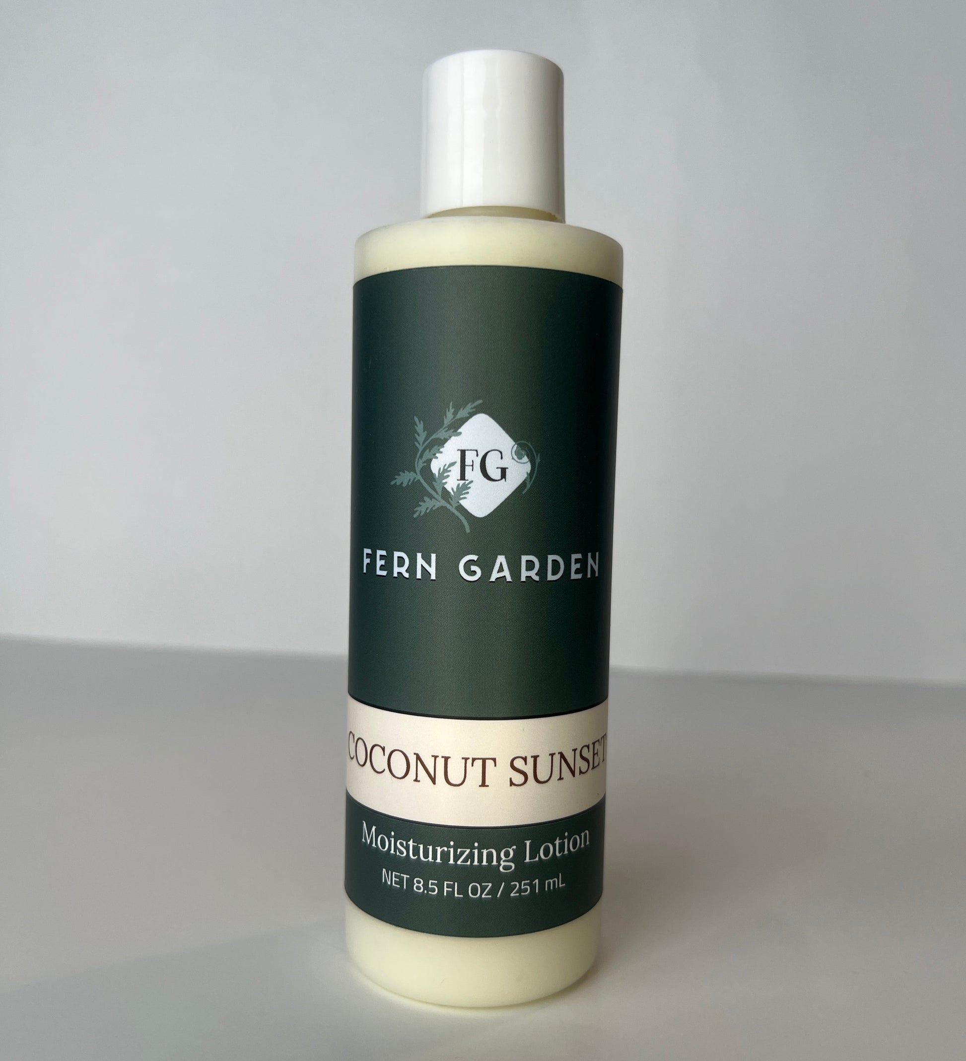 Coconut Sunset natural handmade lotion with tropical mandarin and tiare scent