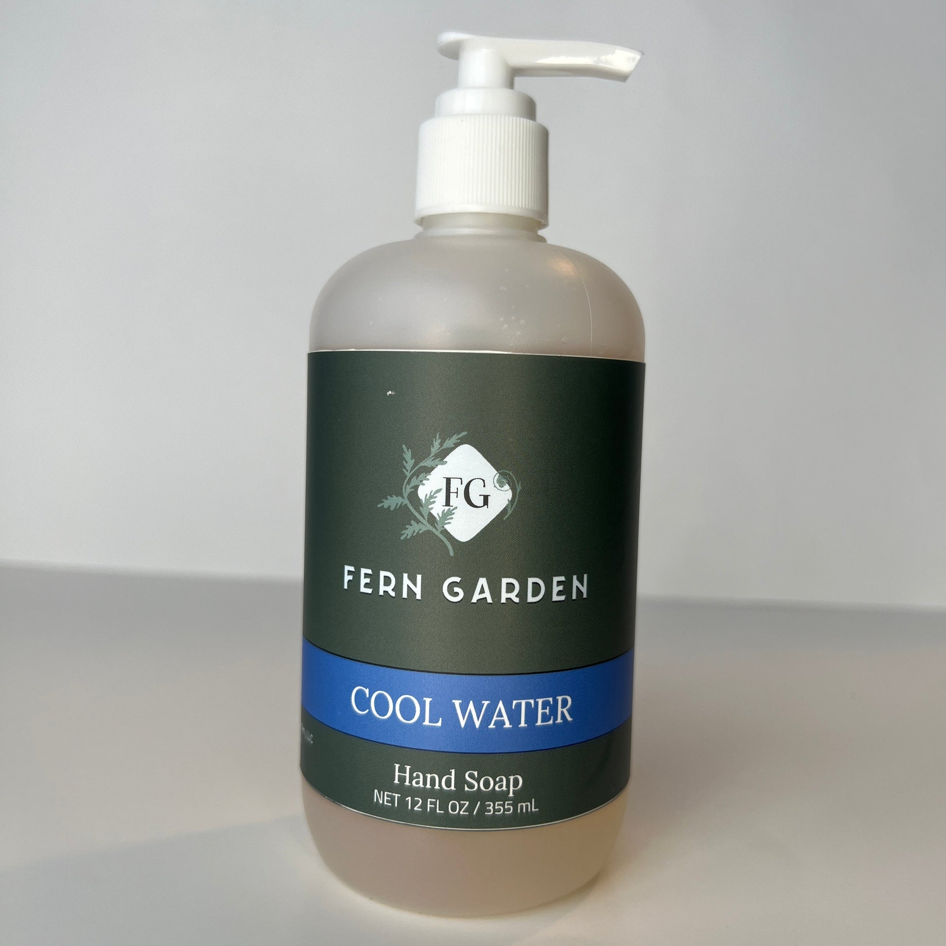 Cool Water natural handmade hand soap with refreshing aquatic aromatherapy scent