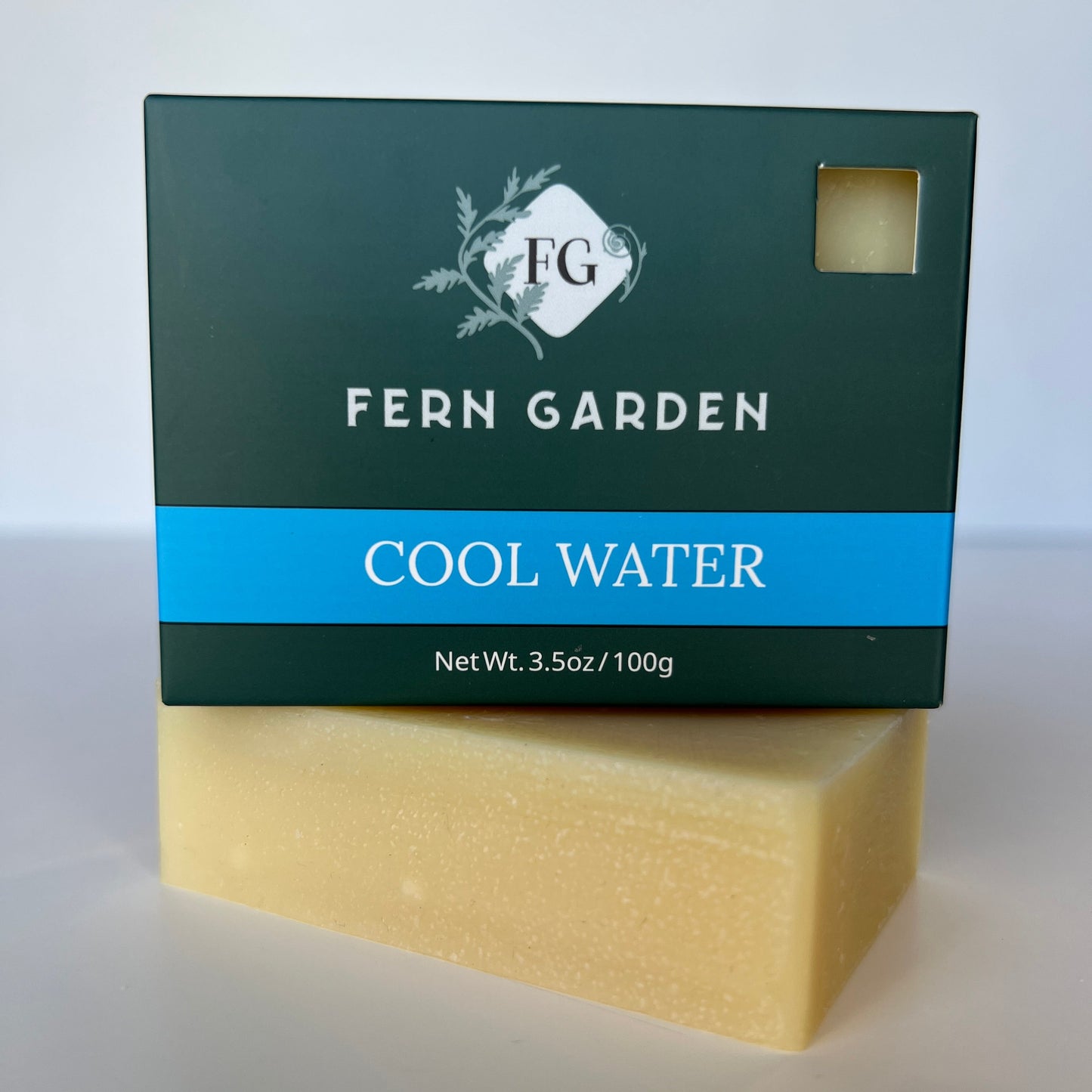 Cool Water natural handmade bar soap with refreshing aquatic aromatherapy scent