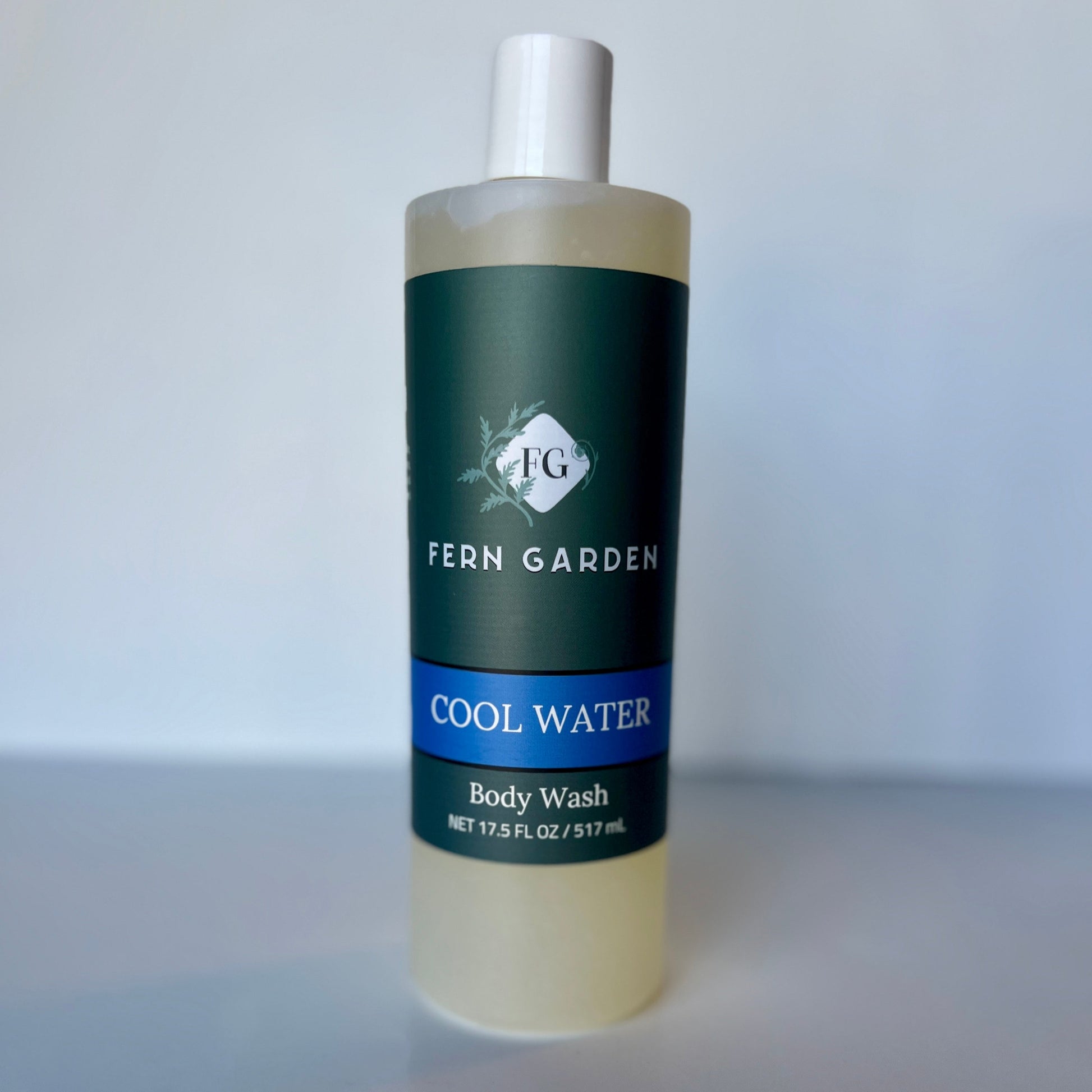 Cool Water natural handmade body wash with refreshing aquatic aromatherapy scent