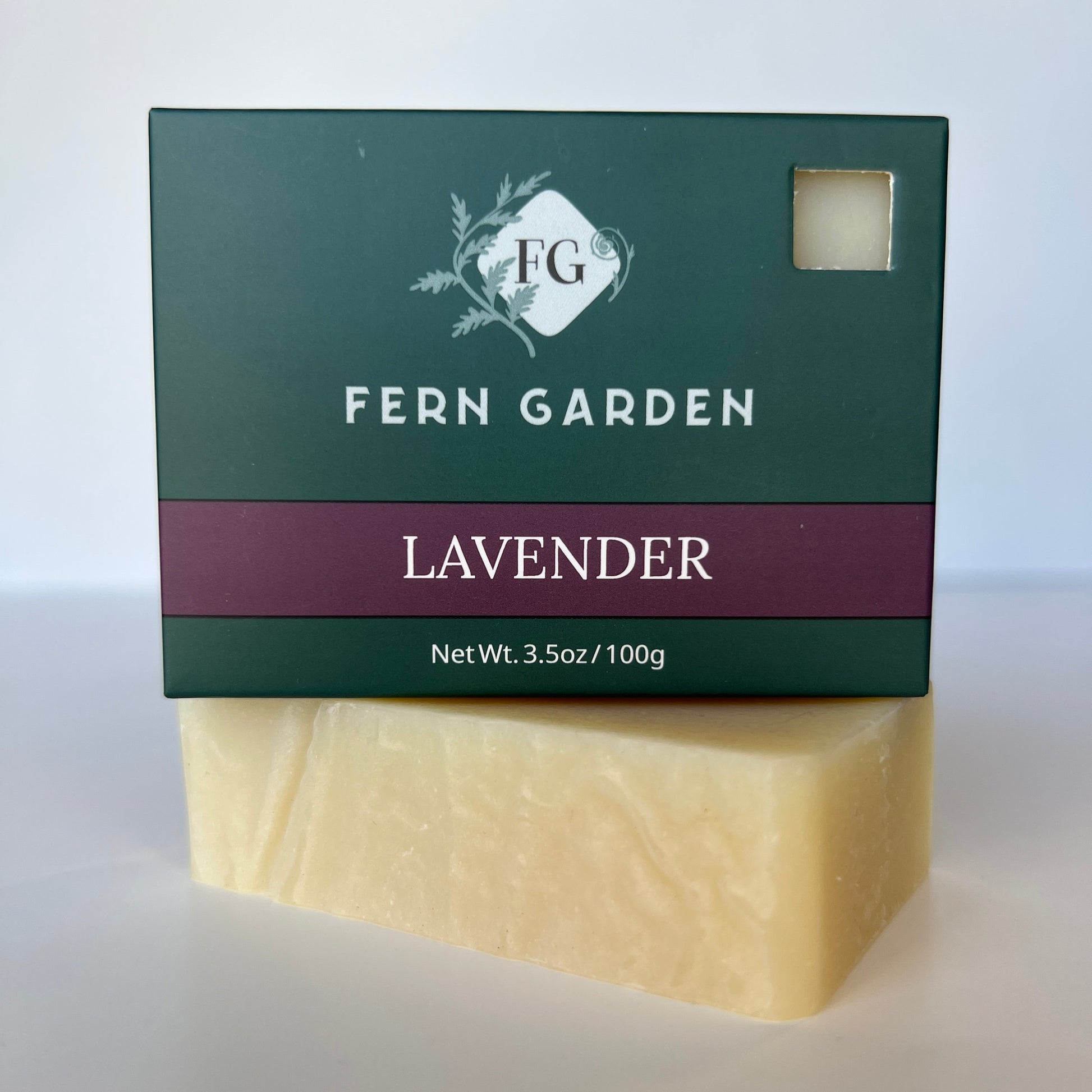 Lavender natural handmade bar soap with calming aromatherapy scent