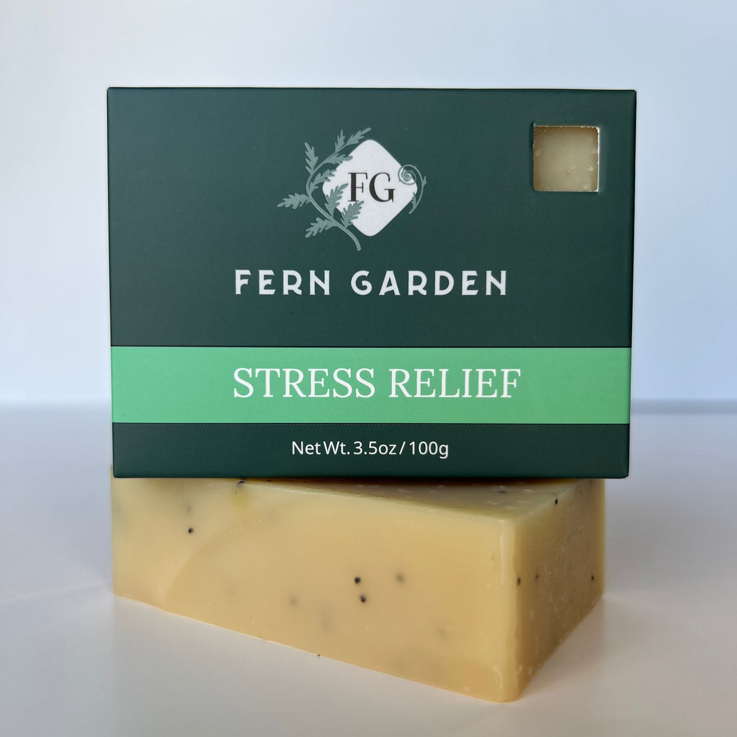 Stress Relief natural handmade bar soap with calming aromatherapy scent