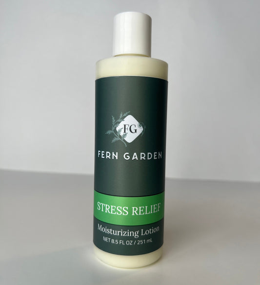 Stress Relief natural handmade lotion with calming aromatherapy scent
